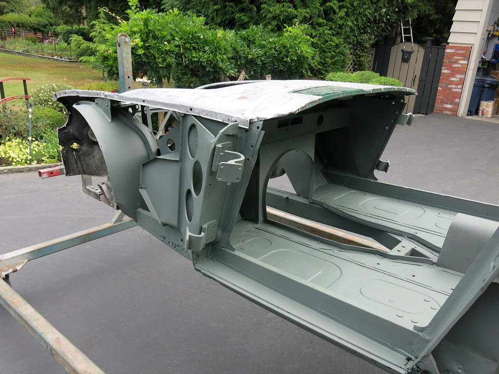 1967 Austin Healey 3000 BJ8 Media Blast Chassis Owen Automotive Canada