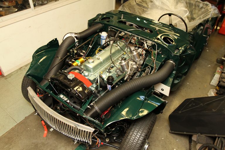 1967 Austin Healey BJ8 Engine Bay Restoration Owen Automotive Canada